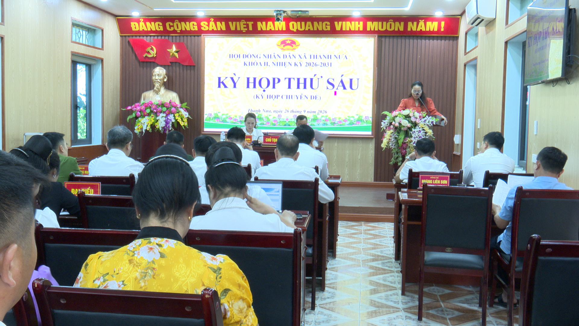 Hội đồng nhân dân xã Thanh Nưa tổ chức kỳ họp thứ 6 (kyg họp chuyên đề)