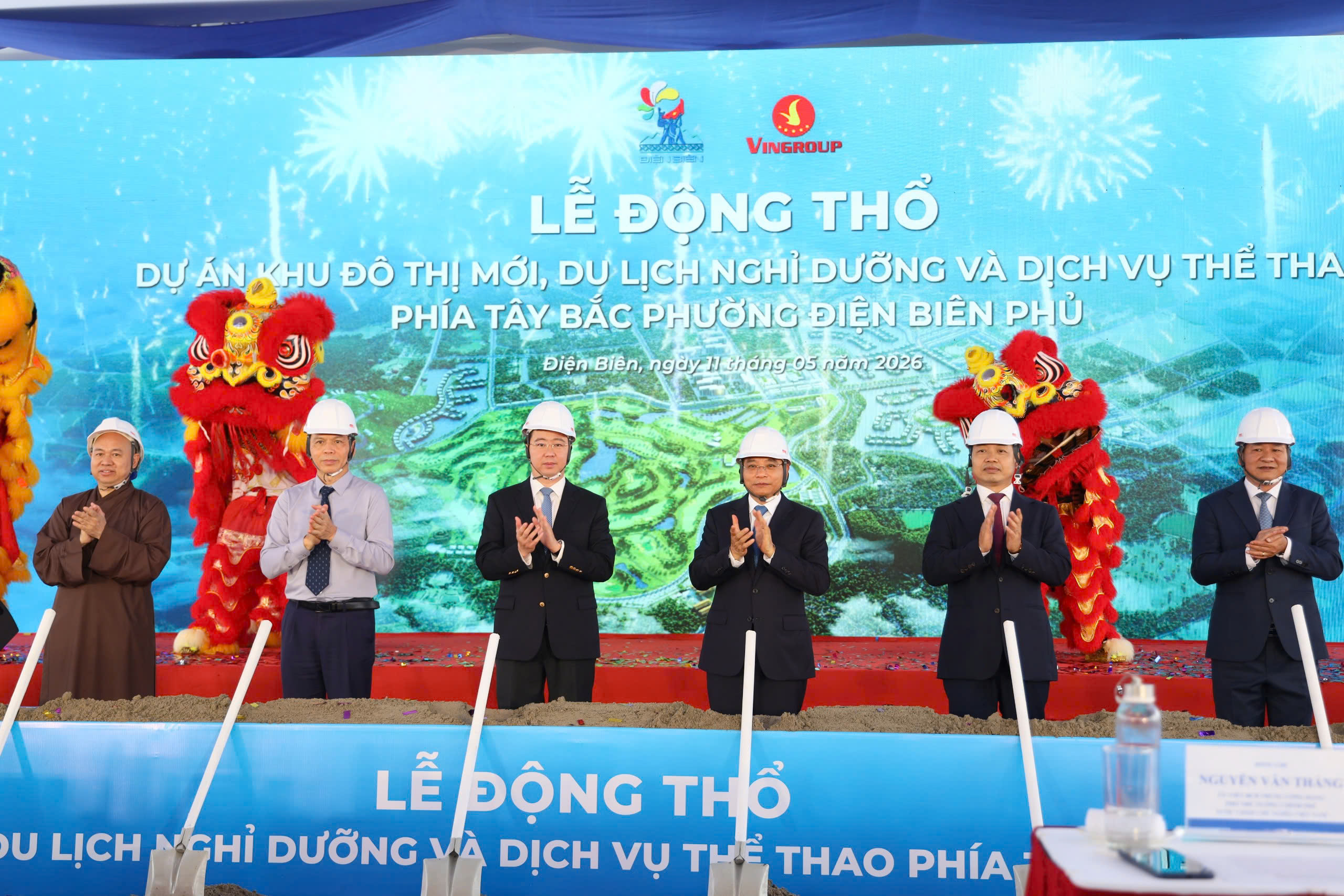 Lễ động thổ dự án khu đô thị mới, du lịch nghỉ dưỡng và dịch vụ thể thao Tây Bắc phường Điện Biên Phủ