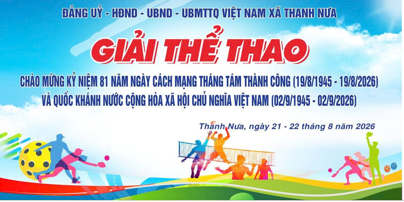 Xã Thanh Nưa tổ chức giải thể thao chào mừng Cách mạng tháng 8 thành công và Quốc khánh nước Cộng hòa xã hội chủ nghĩa Việt Nam 2/9