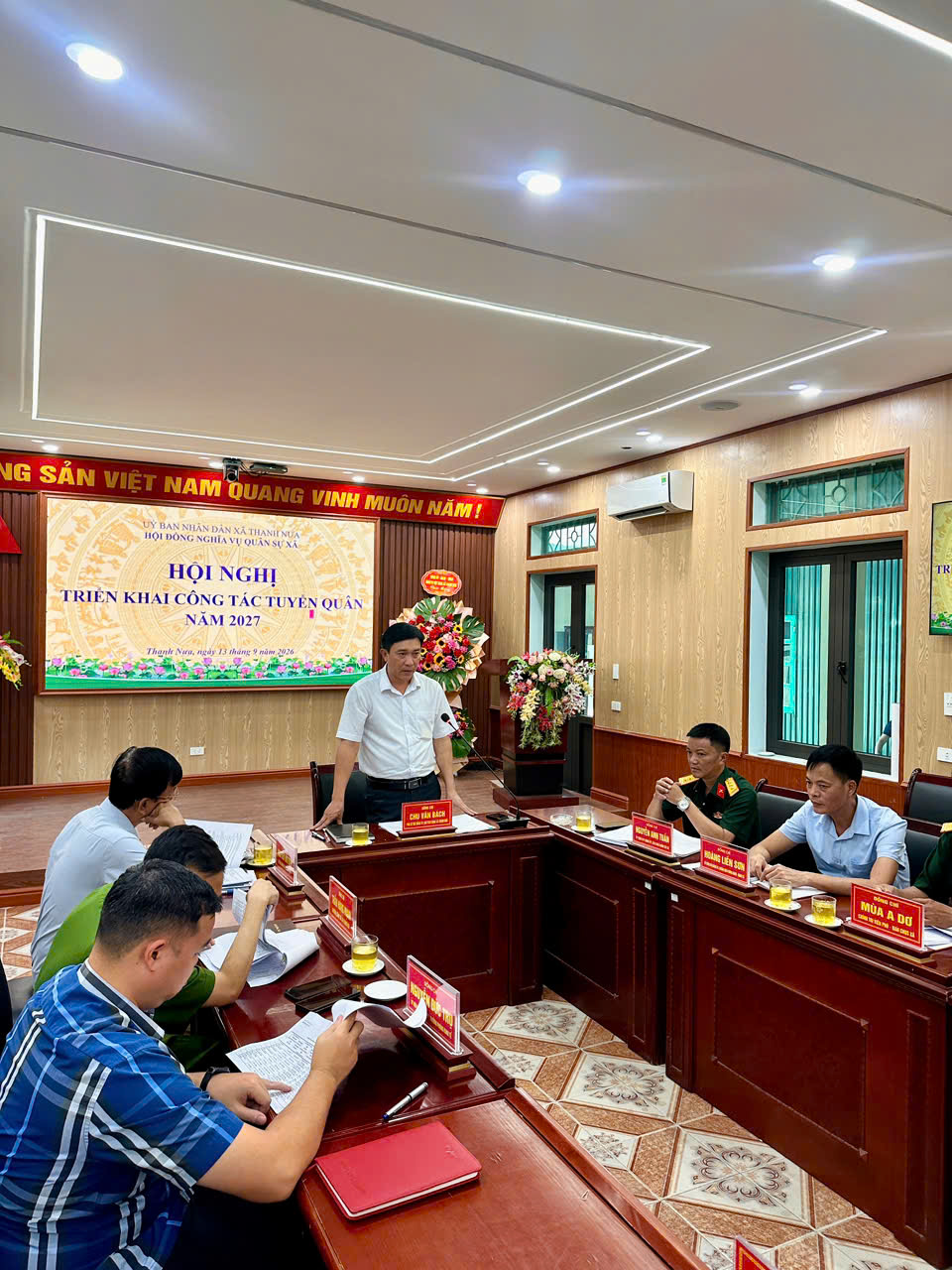 Xã Thanh Nưa tổ chức Hội nghị triển khai công tác tuyển quân năm 2026
