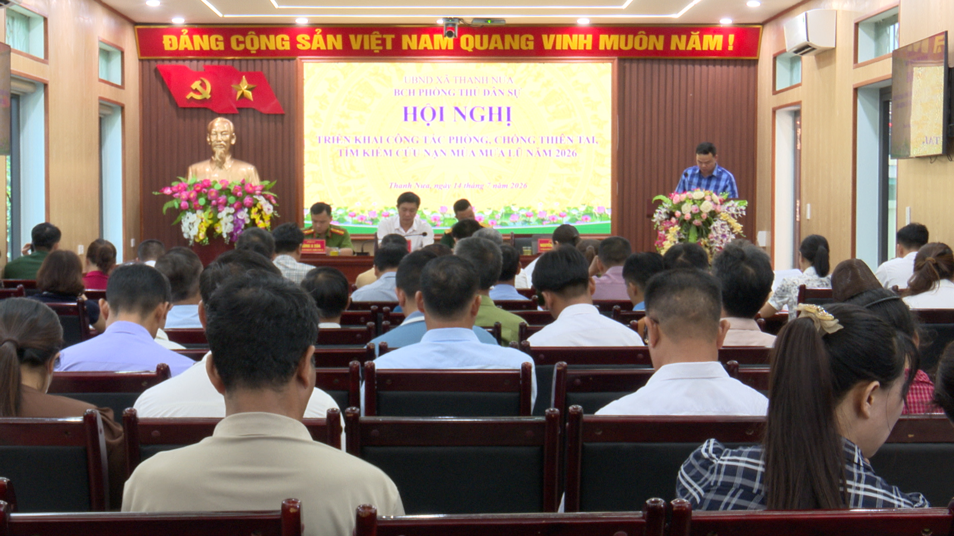 Xã Thanh Nưa triển khai công tác phòng, chống thiên tai tìm kiếm cứu nạn năm 2026