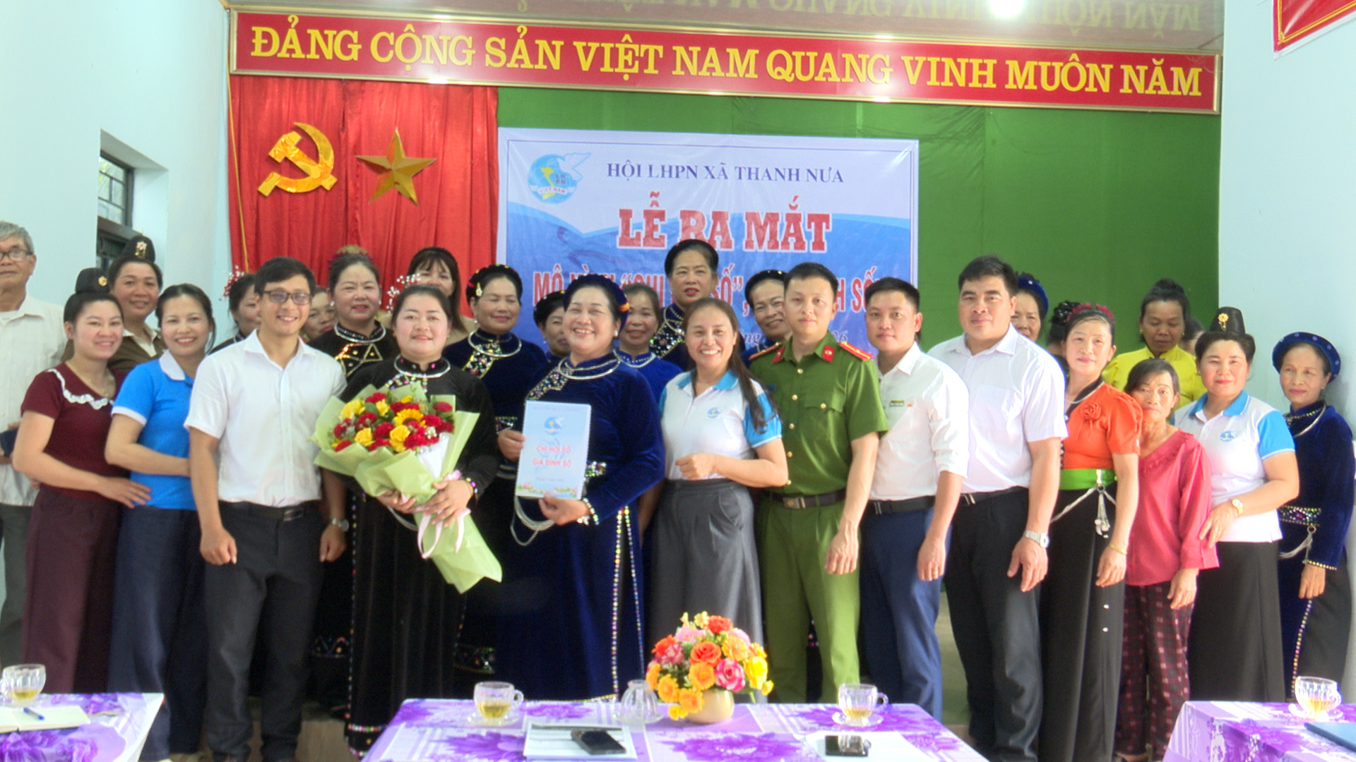 Hội Phụ nữ xã Thanh Nưa ra mắt mô hình "Chi hội số", "gia đình số"