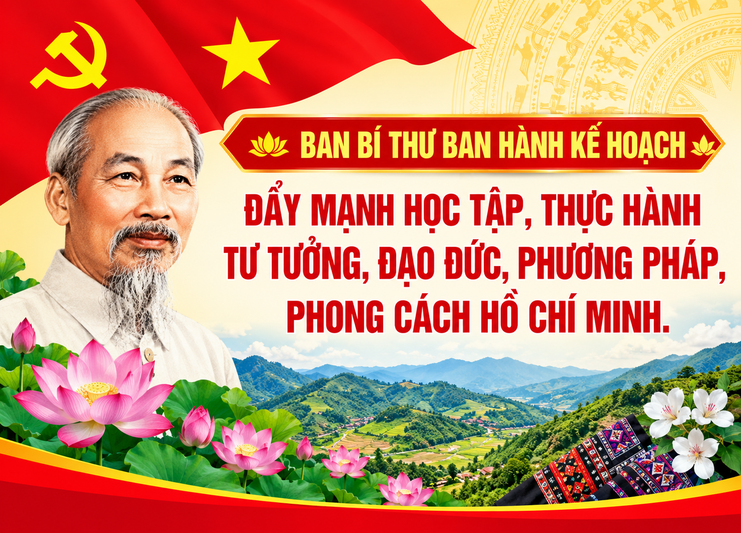 Ban Bí thư ban hành Kế hoạch "Đẩy mạnh học tập, thực hành tư tưởng, đạo đức, phương pháp, phong cách Hồ Chí Minh trong giai đoạn phát triển mới"