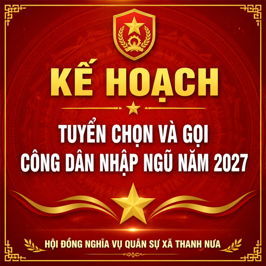 Kế hoạch tuyển chọn và gọi công dân nhập ngũ năm 2027