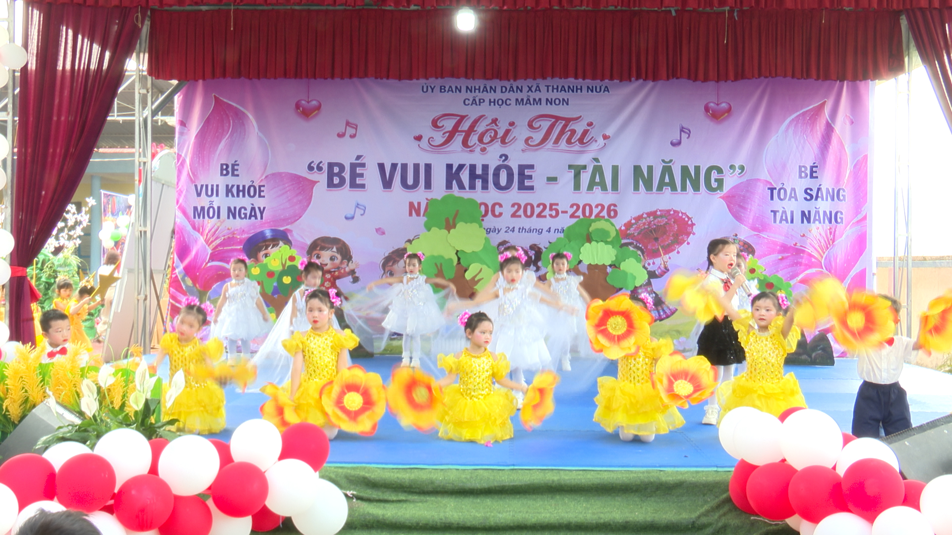 Xã Thanh Nưa tổ chức hội thi "Bé vui khỏe - tài năng" năm học 2025 - 2026