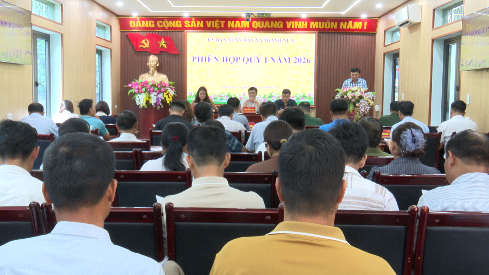 Ủy ban nhân dân xã Thanh Nưa tổ chức phiên họp quý I