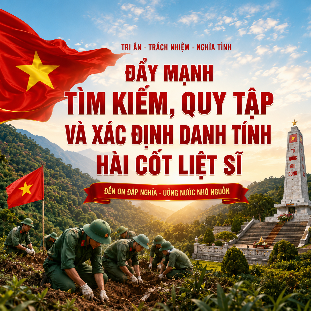 Xã Thanh Nưa đẩy mạnh tìm kiếm, quy tập và xác định danh tính hài cốt liệt sĩ