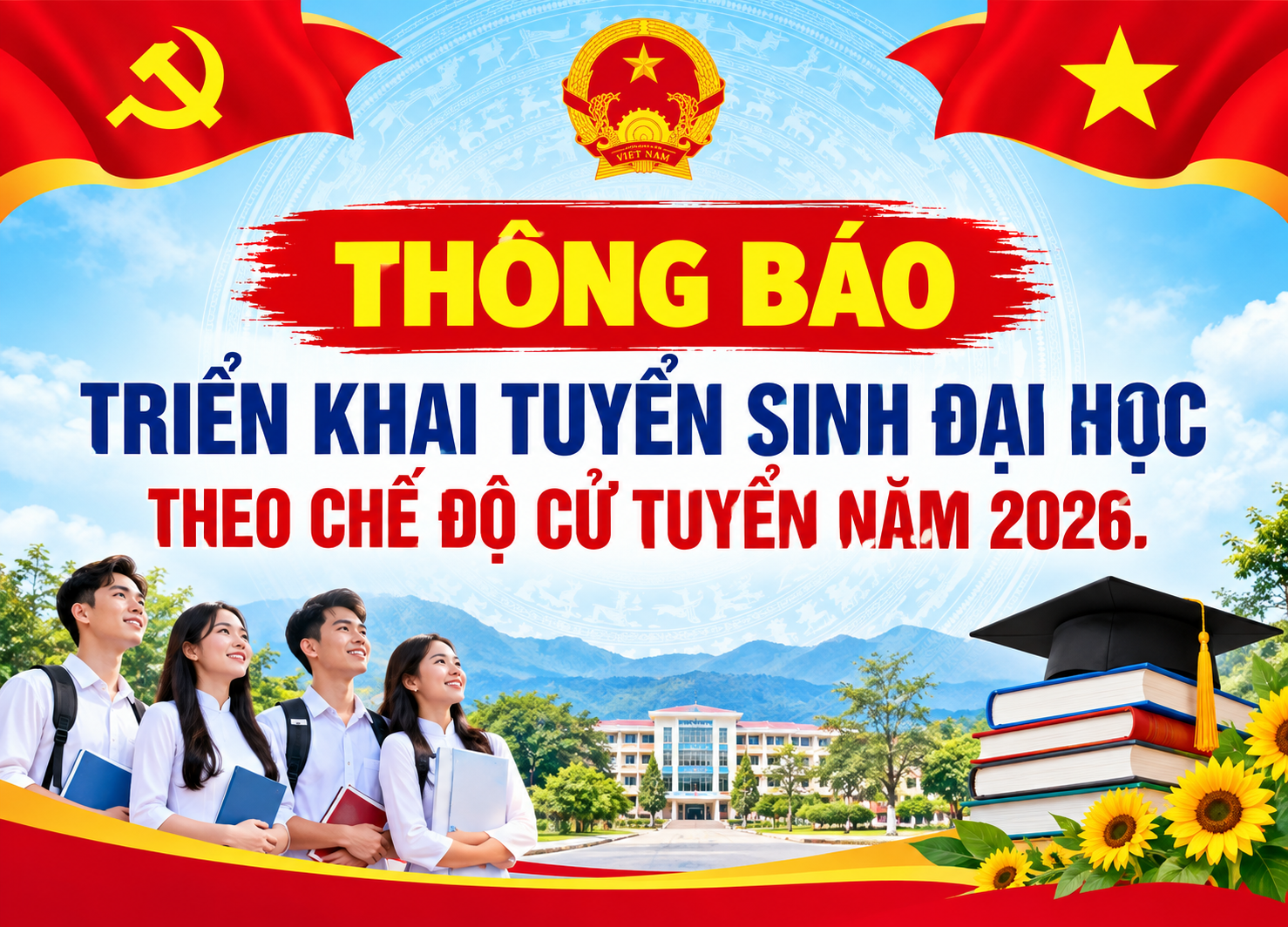 Thông báo tuyển sinh Đại học theo chế độ cử tuyển năm 2026