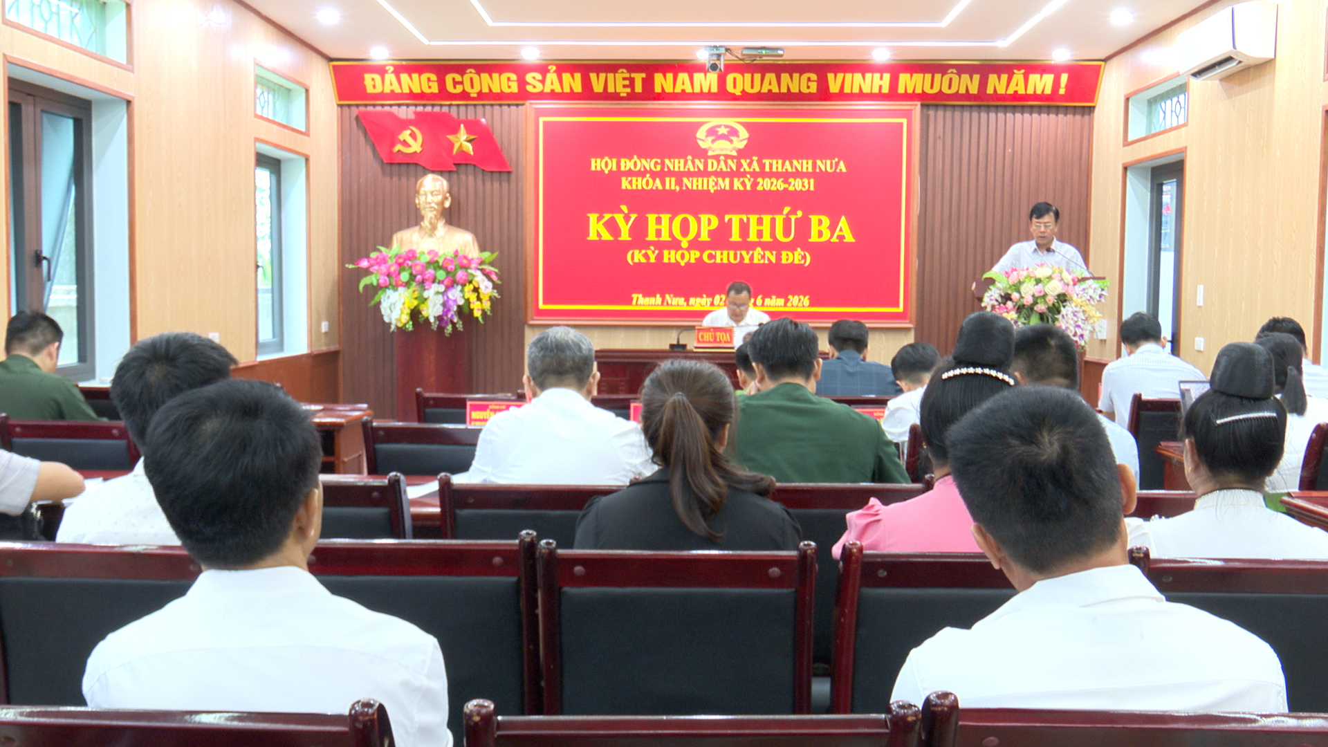 Xã Thanh Nưa tổ chức kỳ họp thứ 3 Hội đồng nhân dân (kỳ họp chuyên đề)