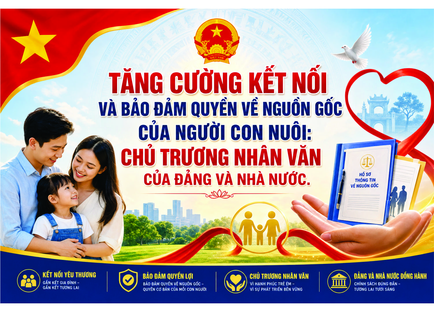 Xã Thanh Nưa tăng cường kết nối và bảo đảm quyền về nguồn gốc của người con nuôi: chủ trương nhân văn của Đảng và Nhà nước.