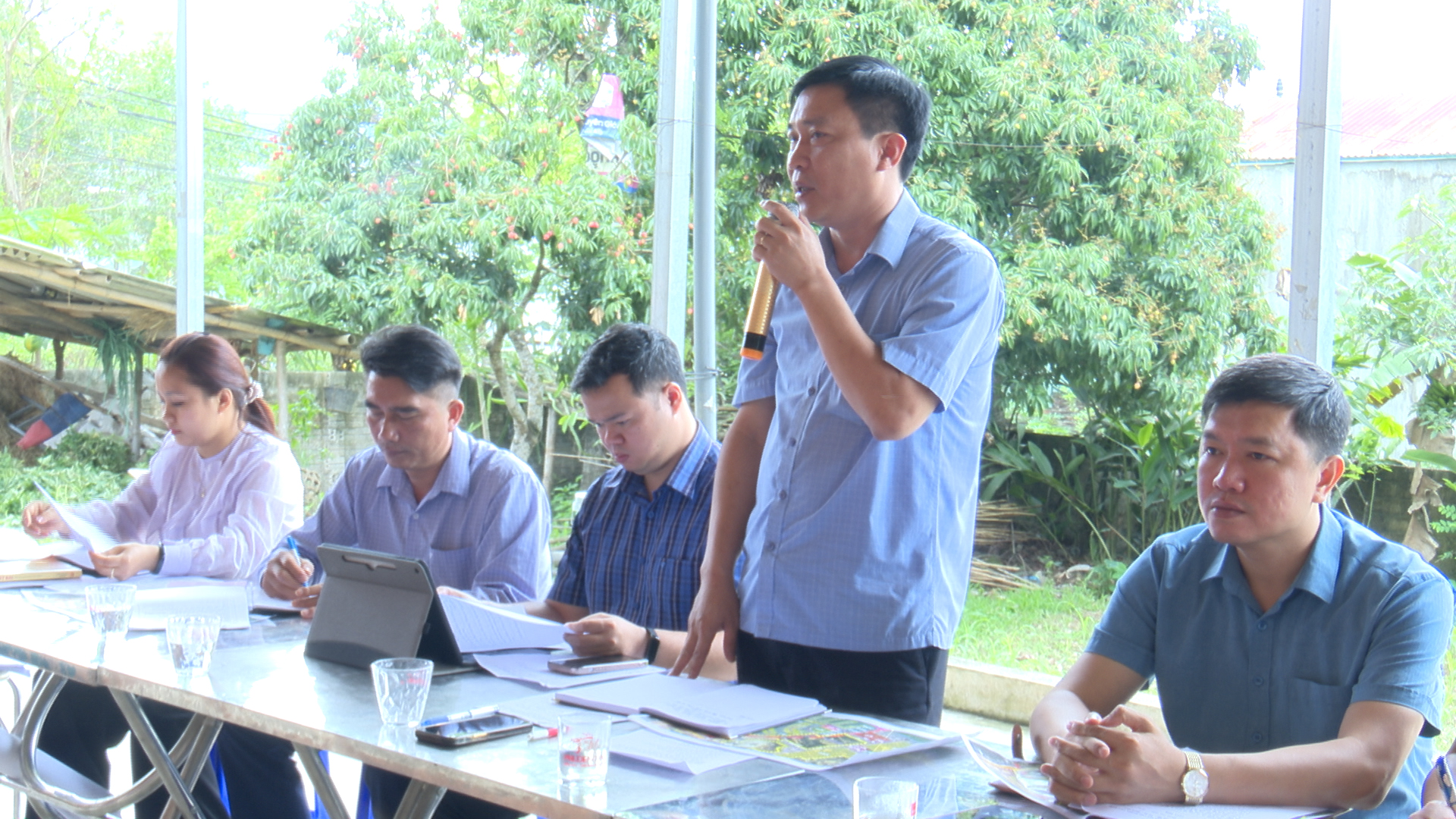 Ủy ban nhân dân xã Thanh Nưa đối thoại với nhân dân bản Hạ, bản Phiêng Ban, thôn Thanh Bình - Co Rốm