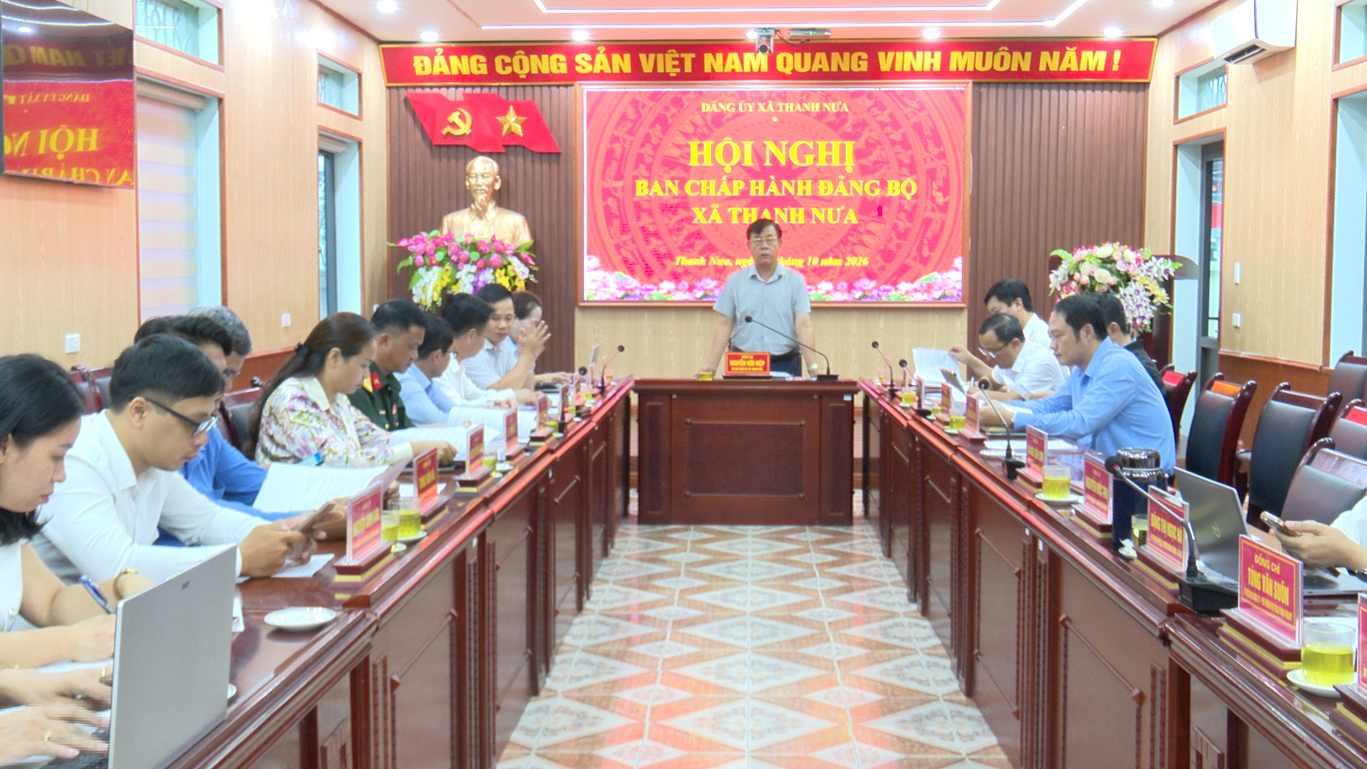 Đảng ủy xã Thanh Nưa tổ chức Hội nghị Ban chấp hành Đảng bộ lần thứ 16