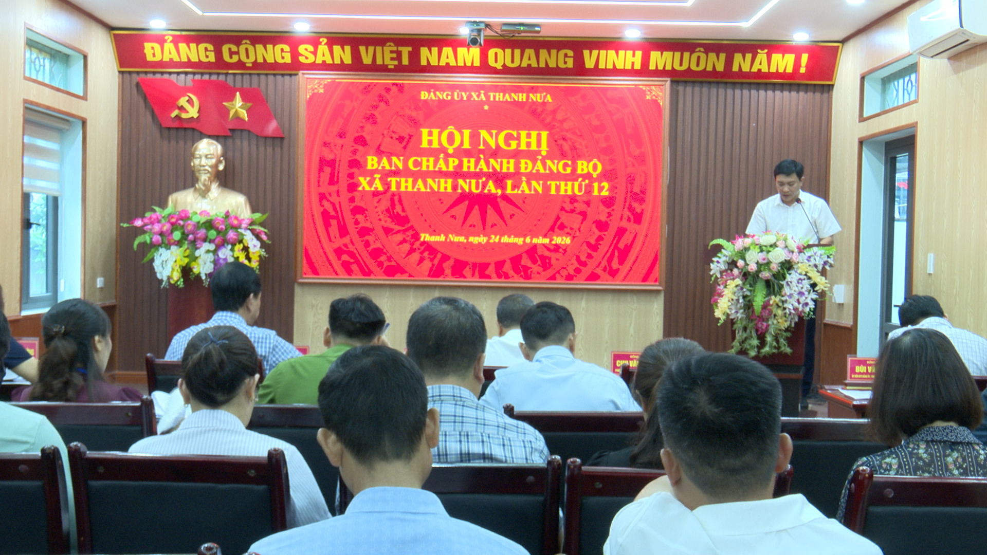 Đảng ủy xã Thanh Nưa tổ chức Hội nghị ban chấp hành Đảng bộ lần thứ XII
